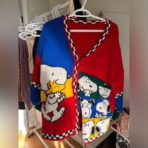 Vintage Snoopy and Friends cardigan, 1980s